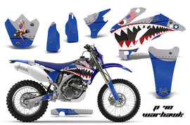 Dirt Bike Graphics Kit Decal Wrap For Yamaha WR250F 2007-2014 WR450F 2007-2011 WARHAWK BLUE-atv motorcycle utv parts accessories gear helmets jackets gloves pantsAll Terrain Depot