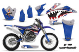 Dirt Bike Graphics Kit Decal Wrap For Yamaha WR250F 2007-2014 WR450F 2007-2011 WARHAWK BLUE