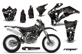 Dirt Bike Graphics Kit Decal Wrap For Yamaha WR250F 2007-2014 WR450F 2007-2011 REAPER BLACK-atv motorcycle utv parts accessories gear helmets jackets gloves pantsAll Terrain Depot