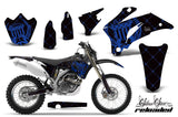 Dirt Bike Graphics Kit Decal Wrap For Yamaha WR250F 2007-2014 WR450F 2007-2011 RELOADED BLUE BLACK