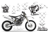 Dirt Bike Graphics Kit Decal Wrap For Yamaha WR250F 2007-2014 WR450F 2007-2011 RELOADED BLACK WHITE
