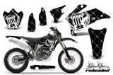 Dirt Bike Graphics Kit Decal Wrap For Yamaha WR250F 2007-2014 WR450F 2007-2011 RELOADED WHITE BLACK