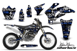 Dirt Bike Graphics Kit Decal Wrap For Yamaha WR250F 2007-2014 WR450F 2007-2011 SSSH BLUE BLACK-atv motorcycle utv parts accessories gear helmets jackets gloves pantsAll Terrain Depot