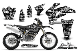 Dirt Bike Graphics Kit Decal Wrap For Yamaha WR250F 2007-2014 WR450F 2007-2011 SSSH WHITE BLACK-atv motorcycle utv parts accessories gear helmets jackets gloves pantsAll Terrain Depot