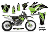 Dirt Bike Graphics Kit Decal Wrap For Yamaha WR250F 2007-2014 WR450F 2007-2011 TRIBAL GREEN BLACK