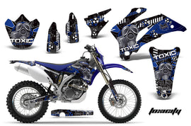 Dirt Bike Graphics Kit Decal Wrap For Yamaha WR250F 2007-2014 WR450F 2007-2011 TOXIC BLUE BLACK-atv motorcycle utv parts accessories gear helmets jackets gloves pantsAll Terrain Depot