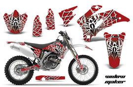 Dirt Bike Graphics Kit Decal Wrap For Yamaha WR250F 2007-2014 WR450F 2007-2011 WIDOW WHITE RED-atv motorcycle utv parts accessories gear helmets jackets gloves pantsAll Terrain Depot
