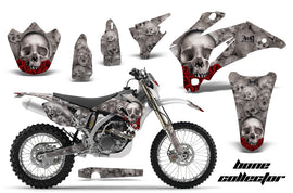 Graphics Kit Decal Wrap + # Plates For Yamaha WR250F 2007-2014 WR450F 2007-2011 BONES SILVER-atv motorcycle utv parts accessories gear helmets jackets gloves pantsAll Terrain Depot
