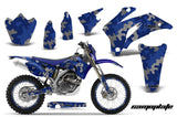 Graphics Kit Decal Wrap + # Plates For Yamaha WR250F 2007-2014 WR450F 2007-2011 CAMOPLATE BLUE