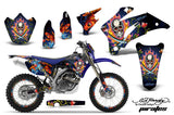 Graphics Kit Decal Wrap + # Plates For Yamaha WR250F 2007-2014 WR450F 2007-2011 EDHP BLUE