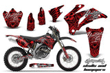 Graphics Kit Decal Wrap + # Plates For Yamaha WR250F 2007-2014 WR450F 2007-2011 HISH RED