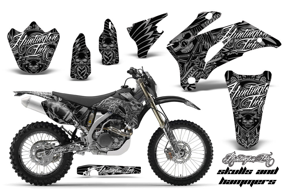 Graphics Kit Decal Wrap + # Plates For Yamaha WR250F 2007-2014 WR450F 2007-2011 HISH SILVER-atv motorcycle utv parts accessories gear helmets jackets gloves pantsAll Terrain Depot