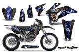 Graphics Kit Decal Wrap + # Plates For Yamaha WR250F 2007-2014 WR450F 2007-2011 HATTER BLACK BLUE