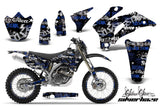 Graphics Kit Decal Wrap + # Plates For Yamaha WR250F 2007-2014 WR450F 2007-2011 SSSH BLUE BLACK