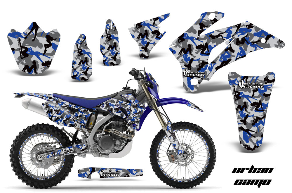 Graphics Kit Decal Wrap + # Plates For Yamaha WR250F 2007-2014 WR450F 2007-2011 URBAN CAMO BLUE-atv motorcycle utv parts accessories gear helmets jackets gloves pantsAll Terrain Depot