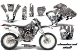 Dirt Bike Graphics Kit Decal Wrap For Yamaha WR 250F/400F/426F 1998-2002 CHECKERED CHROME SILVER