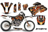 Dirt Bike Graphics Kit Decal Wrap For Yamaha WR 250F/400F/426F 1998-2002 FIRESTORM BLACK
