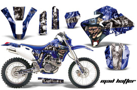 Dirt Bike Graphics Kit Decal Wrap For Yamaha WR 250F/400F/426F 1998-2002 HATTER SILVER BLUE-atv motorcycle utv parts accessories gear helmets jackets gloves pantsAll Terrain Depot