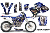 Dirt Bike Graphics Kit Decal Wrap For Yamaha WR 250F/400F/426F 1998-2002 HATTER SILVER BLUE