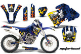 Dirt Bike Graphics Kit Decal Wrap For Yamaha WR 250F/400F/426F 1998-2002 MOTORHEAD BLUE