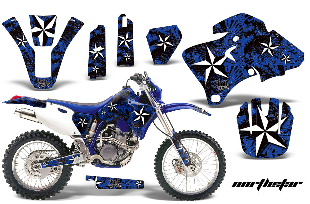 Dirt Bike Graphics Kit Decal Wrap For Yamaha WR 250F/400F/426F 1998-2002 NORTHSTAR BLUE-atv motorcycle utv parts accessories gear helmets jackets gloves pantsAll Terrain Depot