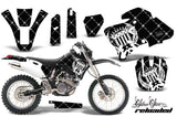 Dirt Bike Graphics Kit Decal Wrap For Yamaha WR 250F/400F/426F 1998-2002 RELOADED WHITE BLACK