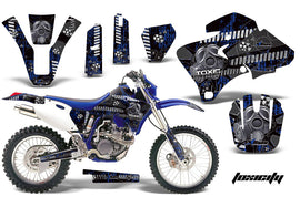 Dirt Bike Graphics Kit Decal Wrap For Yamaha WR 250F/400F/426F 1998-2002 TOXIC BLACK BLUE-atv motorcycle utv parts accessories gear helmets jackets gloves pantsAll Terrain Depot