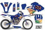 Dirt Bike Graphics Kit Decal Wrap For Yamaha WR 250F/400F/426F 1998-2002 VEGAS BLUE