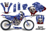 Graphics Kit Decal Wrap + # Plates For Yamaha WR 250F/400F/426F 1998-2002 BONES BLUE