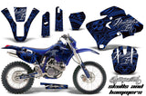 Graphics Kit Decal Wrap + # Plates For Yamaha WR 250F/400F/426F 1998-2002 HISH BLUE