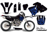 Graphics Kit Decal Wrap + # Plates For Yamaha WR 250F/400F/426F 1998-2002 RELOADED BLUE BLACK