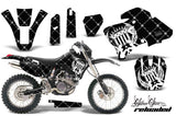 Graphics Kit Decal Wrap + # Plates For Yamaha WR 250F/400F/426F 1998-2002 RELOADED WHITE BLACK