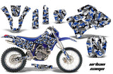 Graphics Kit Decal Wrap + # Plates For Yamaha WR 250F/400F/426F 1998-2002 URBAN CAMO BLUE