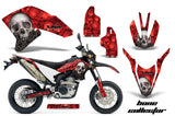 Dirt Bike Decal Graphics Kit Wrap For Yamaha WR250R WR250X 2007-2016 BONES RED