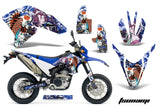 Dirt Bike Decal Graphics Kit Wrap For Yamaha WR250R WR250X 2007-2016 TSUNAMI BLUE