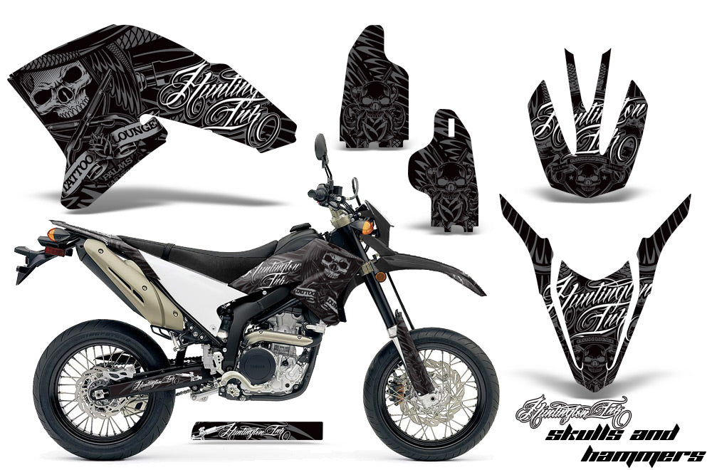 Dirt Bike Decal Graphics Kit Wrap For Yamaha WR250R WR250X 2007-2016 HISH SILVER-atv motorcycle utv parts accessories gear helmets jackets gloves pantsAll Terrain Depot