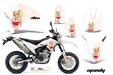 Dirt Bike Decal Graphics Kit Wrap For Yamaha WR250R WR250X 2007-2016 MANDY RED WHITE