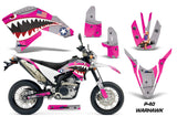 Dirt Bike Decal Graphics Kit Wrap For Yamaha WR250R WR250X 2007-2016 WARHAWK PINK