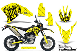 Dirt Bike Decal Graphics Kit Wrap For Yamaha WR250R WR250X 2007-2016 RELOADED YELLOW BLACK-atv motorcycle utv parts accessories gear helmets jackets gloves pantsAll Terrain Depot