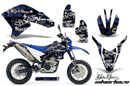 Dirt Bike Decal Graphics Kit Wrap For Yamaha WR250R WR250X 2007-2016 SSSH BLUE BLACK-atv motorcycle utv parts accessories gear helmets jackets gloves pantsAll Terrain Depot