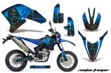 Dirt Bike Decal Graphics Kit Wrap For Yamaha WR250R WR250X 2007-2016 ZOMBIE BLUE