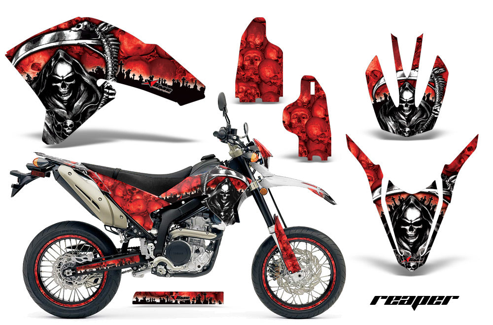 Graphics Kit Decals Sticker Wrap + # Plates For Yamaha WR250R WR250X 2007-2016 REAPER RED-atv motorcycle utv parts accessories gear helmets jackets gloves pantsAll Terrain Depot
