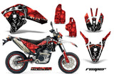 Graphics Kit Decals Sticker Wrap + # Plates For Yamaha WR250R WR250X 2007-2016 REAPER RED