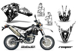 Graphics Kit Decals Sticker Wrap + # Plates For Yamaha WR250R WR250X 2007-2016 REAPER WHITE