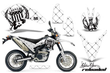 Load image into Gallery viewer, Graphics Kit Decals Sticker Wrap + # Plates For Yamaha WR250R WR250X 2007-2016 RELOADED BLACK WHITE-atv motorcycle utv parts accessories gear helmets jackets gloves pantsAll Terrain Depot