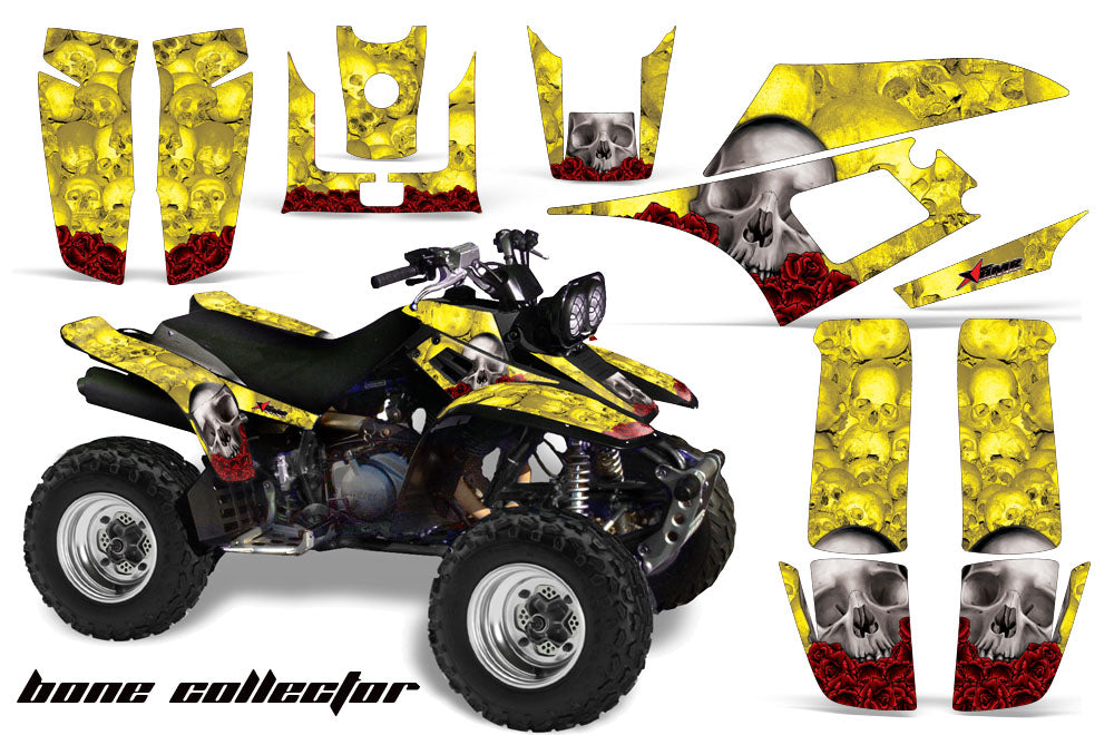 ATV Graphics Kit Quad Decal Wrap For Yamaha Warrior YFM350X 1987-2004 BONES YELLOW-atv motorcycle utv parts accessories gear helmets jackets gloves pantsAll Terrain Depot