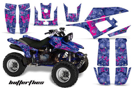 ATV Graphics Kit Quad Decal Wrap For Yamaha Warrior YFM350X 1987-2004 BUTTERFLIES PINK BLACK-atv motorcycle utv parts accessories gear helmets jackets gloves pantsAll Terrain Depot