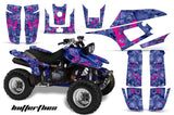 ATV Graphics Kit Quad Decal Wrap For Yamaha Warrior YFM350X 1987-2004 BUTTERFLIES PINK BLACK