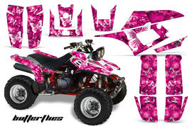 ATV Graphics Kit Quad Decal Wrap For Yamaha Warrior YFM350X 1987-2004 BUTTERFLIES WHITE PINK-atv motorcycle utv parts accessories gear helmets jackets gloves pantsAll Terrain Depot