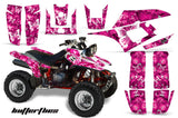 ATV Graphics Kit Quad Decal Wrap For Yamaha Warrior YFM350X 1987-2004 BUTTERFLIES WHITE PINK